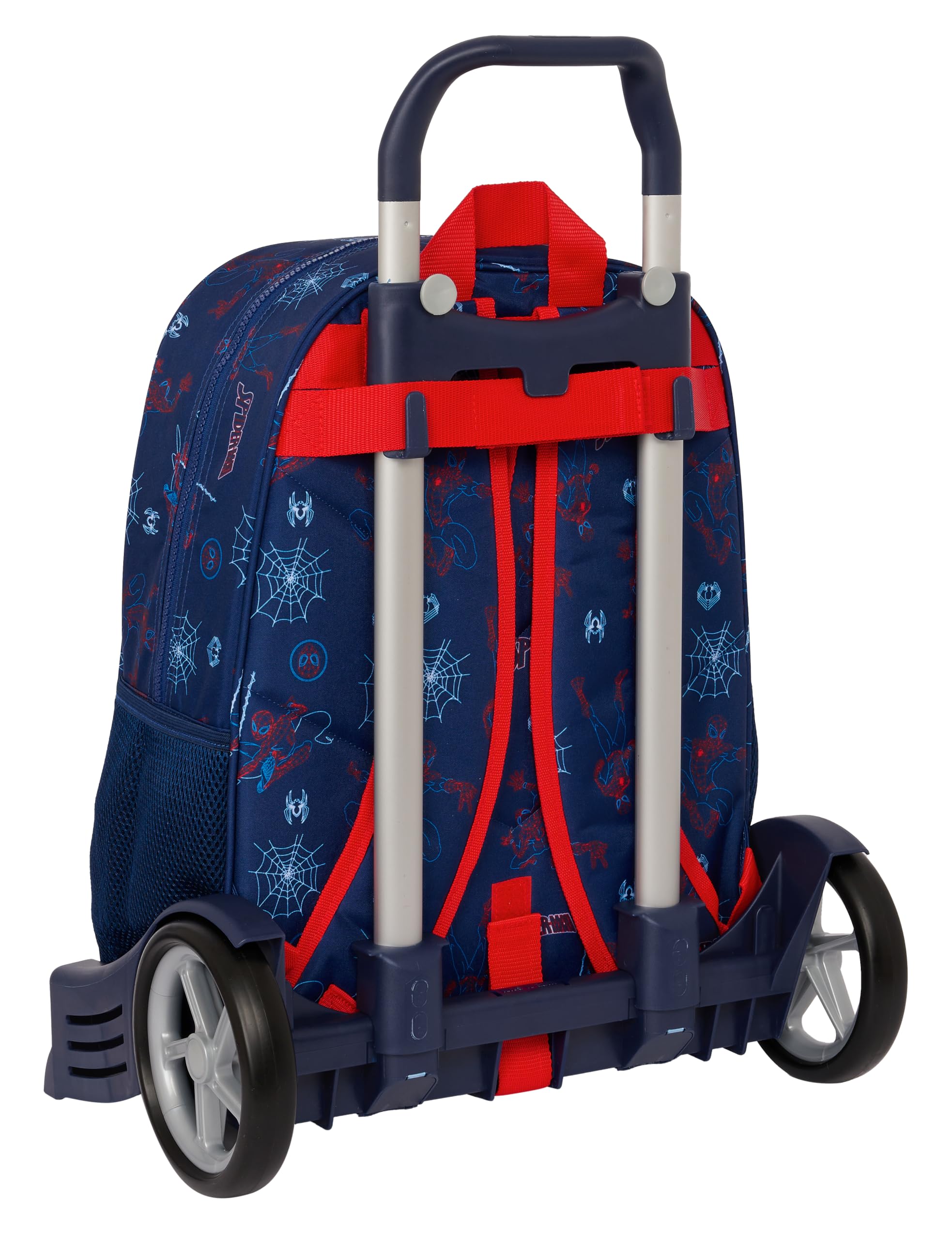 Trolley Evolution Neon Spiderman Marvel 42cm Kids Luggage - Lightweight Carry-On Suitcase for Boys Travel, School & Superhero Adventures