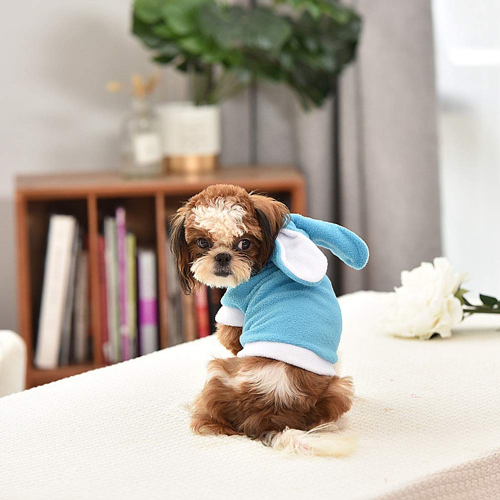 Funny Dog Costume - Cute Puppy Jumpsuit & Bunny Outfit for Easter | Warm Dog Sweater & VIP Jacket for Small Dogs & Cats | Perfect for Easter Photos, Pet Parties & Winter Wear