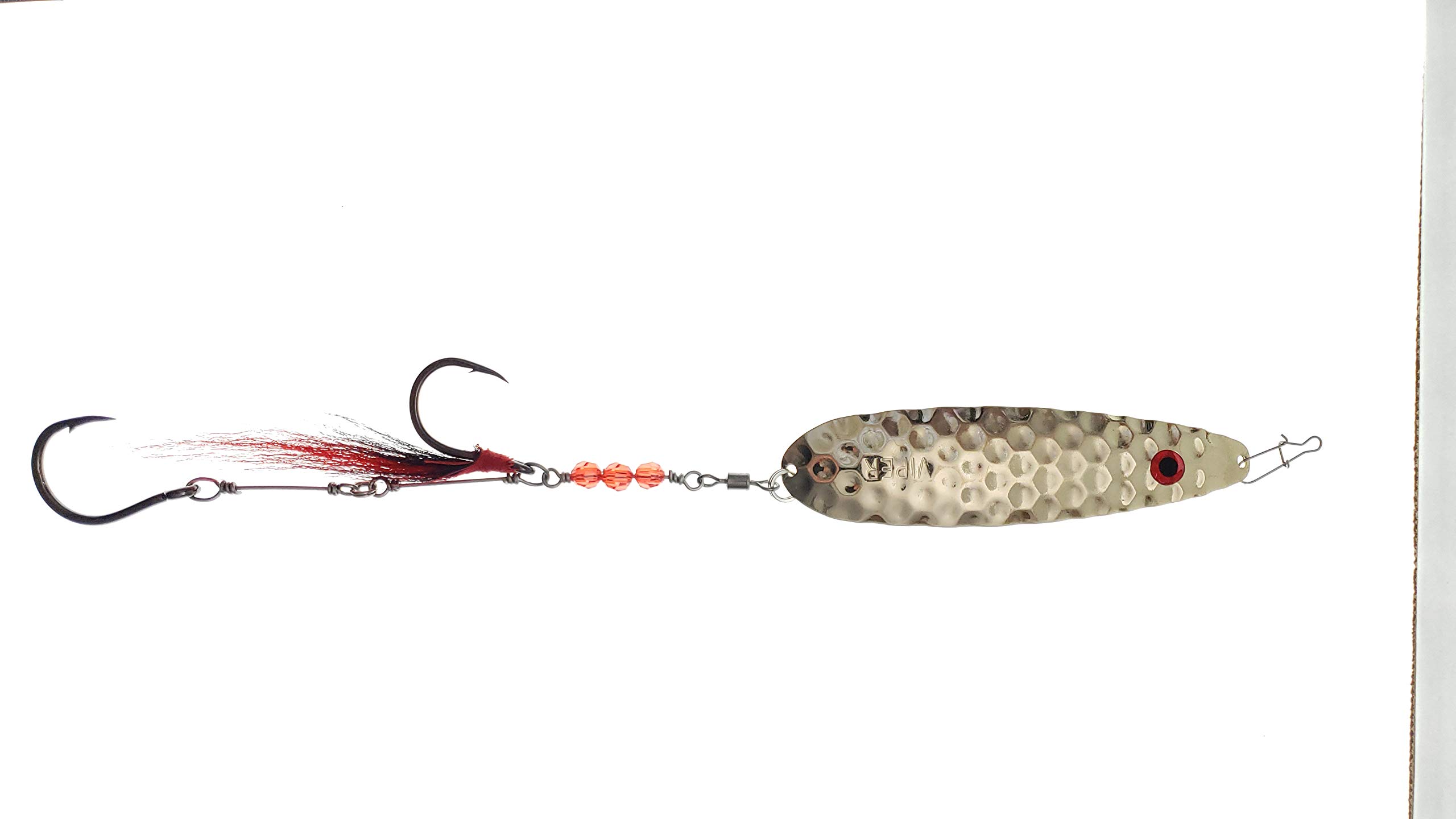 Premium SS40 Buck Tail Fishing Spoon Lure - Ideal for Bass, Trout, and Walleye | Saltwater & Freshwater Fishing | Great for Casting, Trolling, and Jigging