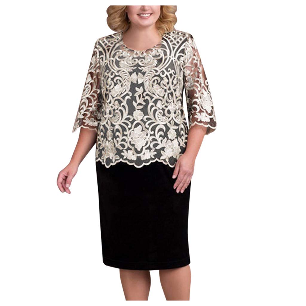**Maternity Sundresses for Women - Plus Size Midi Evening Dress with Long Sleeves & Sequin Details | Perfect for Parties, Weddings & Special Occasions**