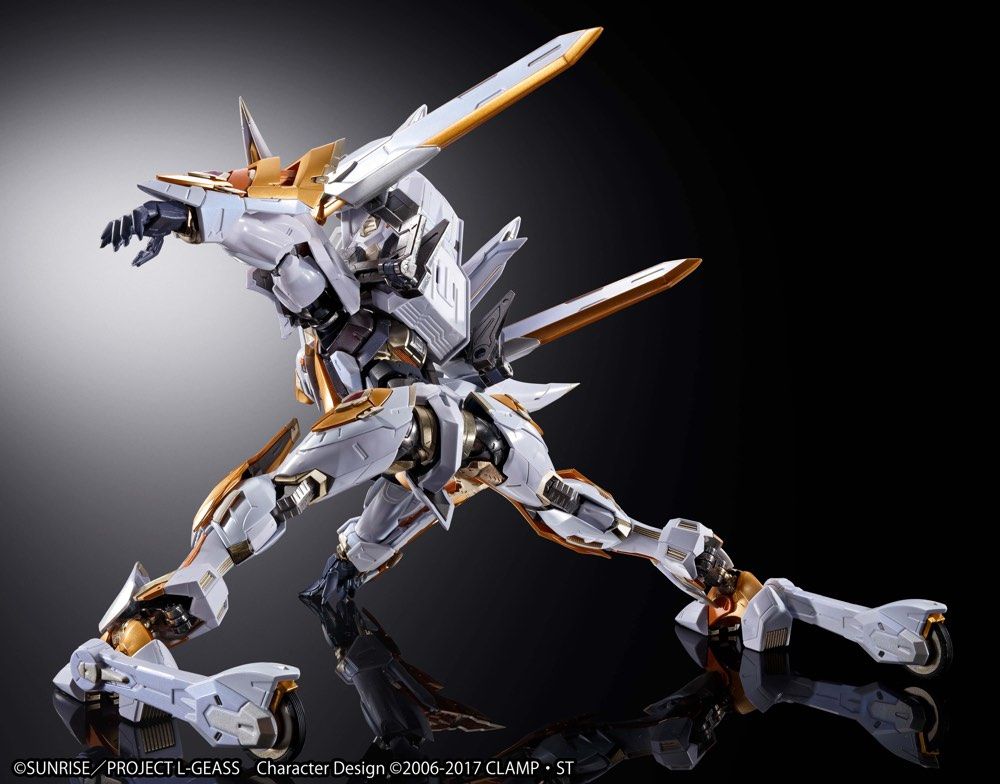 Bandai Metal Build Dragon Scale Code Geass: Lelouch of the Rebellion Z-01Z Lancelot Albion Collectible Action Figure - Anime Model Kit for Display & Gifts