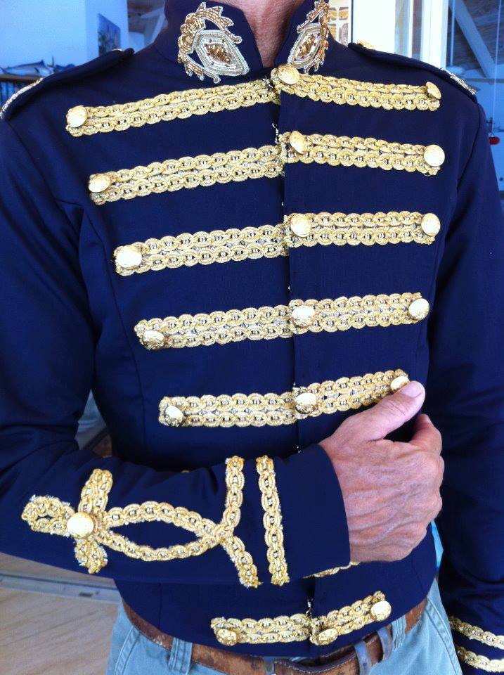 Custom Made Men's Nutcracker Soldier Jacket - Vintage Military Style Coat for Christmas Costume & Holiday Parties