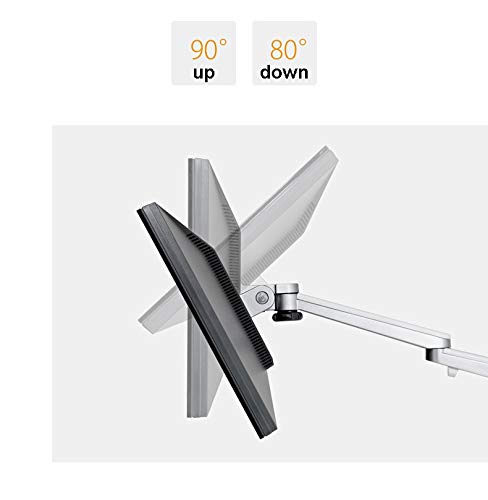 OA-7X Dual Monitor Arm Stand - Full Motion Adjustable 27 Inch LCD Monitor Mount with Laptop Holder for Ergonomic Desktop Setup | Perfect for Home Office, Gaming & Workspace Organization