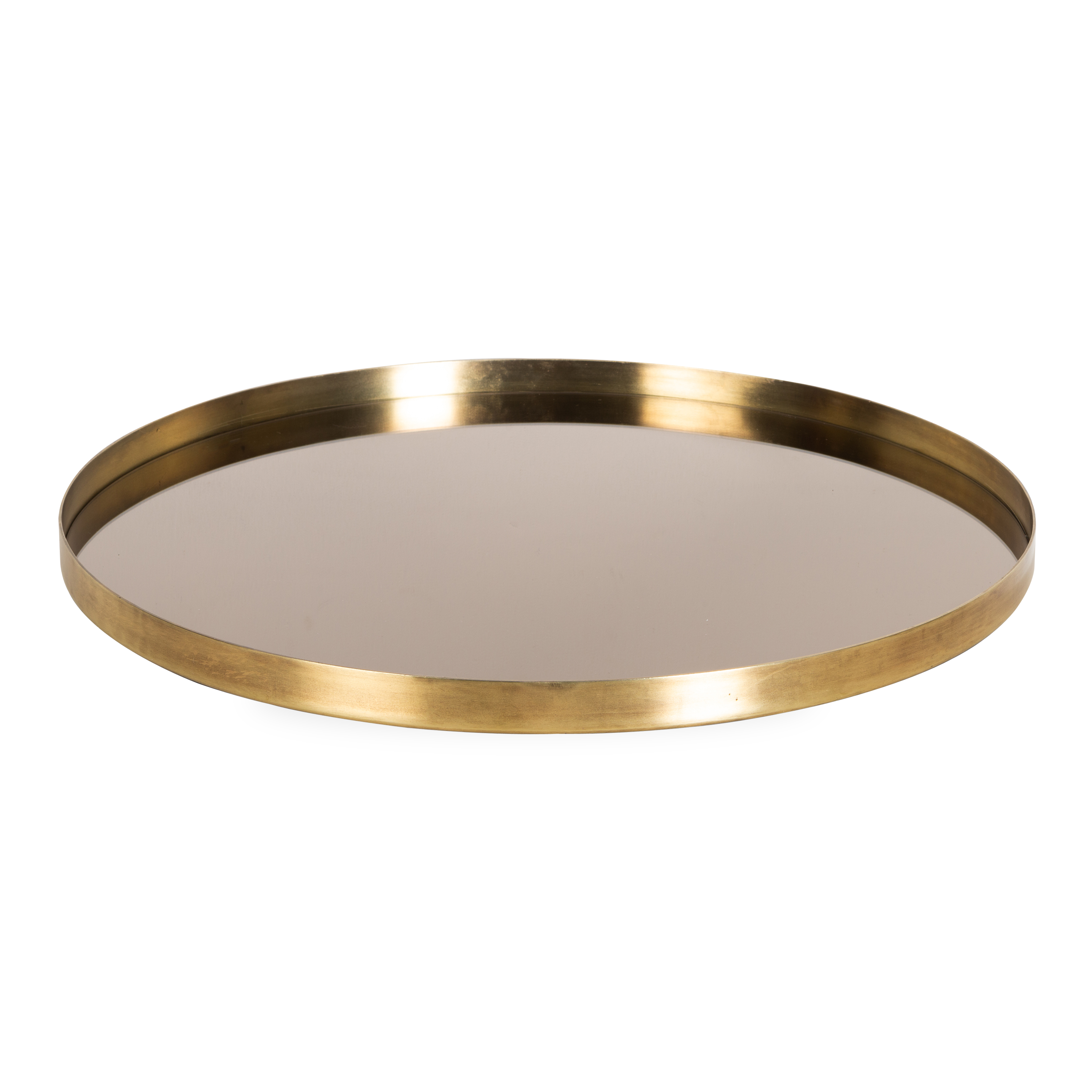 Stylish Round Acrylic Mirror Tray for Home Decor & Vanity Organization - Perfect for Jewelry Display, Bathroom Essentials, and Coffee Table Decor