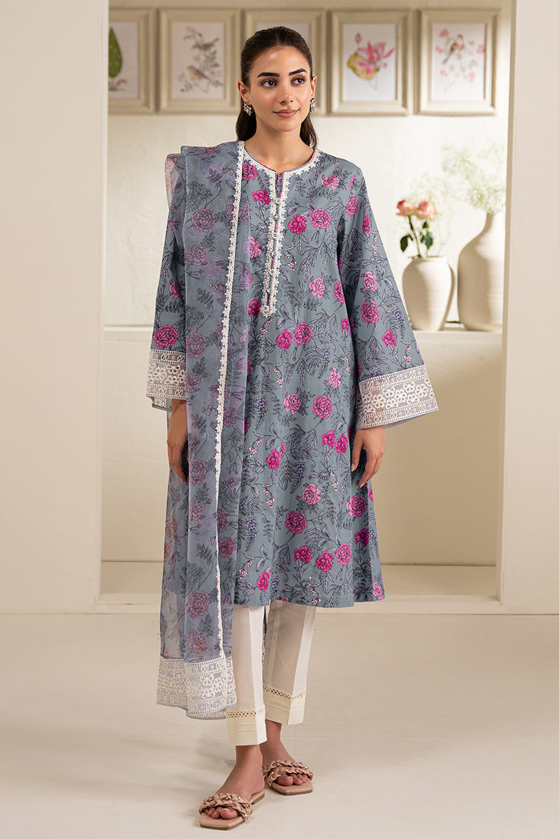 INDIGO GARDEN 2-Piece Cotton Kurta Set with Shirt & Dupatta - Traditional Indian Ethnic Wear for Women - Perfect for Festivals, Weddings & Cultural Events