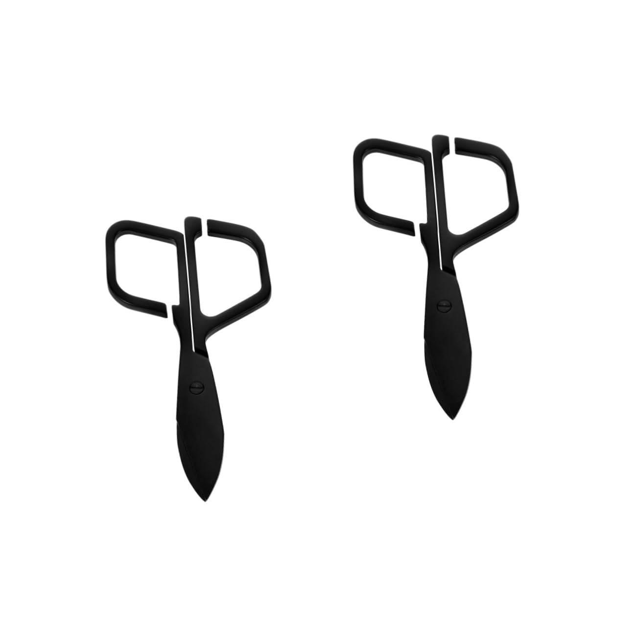 2PCS Professional Nose Hair Trimmer Scissors - Eyebrow, Eyelash & Mustache Grooming Shears - Stainless Steel Precision Multi-Purpose Grooming Tool for Men & Women - Perfect for Home, Travel & Salon Use