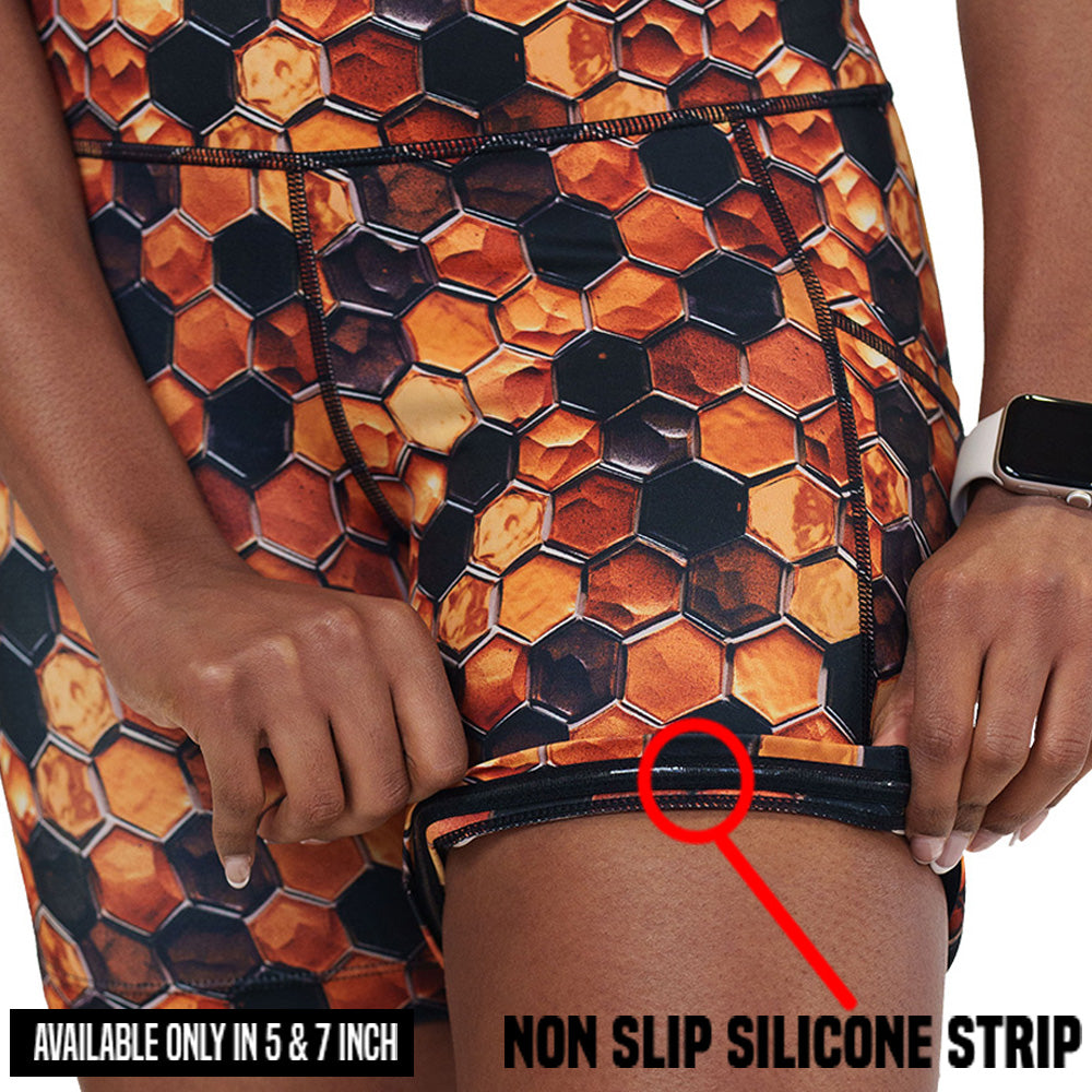 Breathable Honeycomb Pattern Quick-Dry Athletic Shorts for Men & Women - Perfect for Running, Gym & Outdoor Workouts