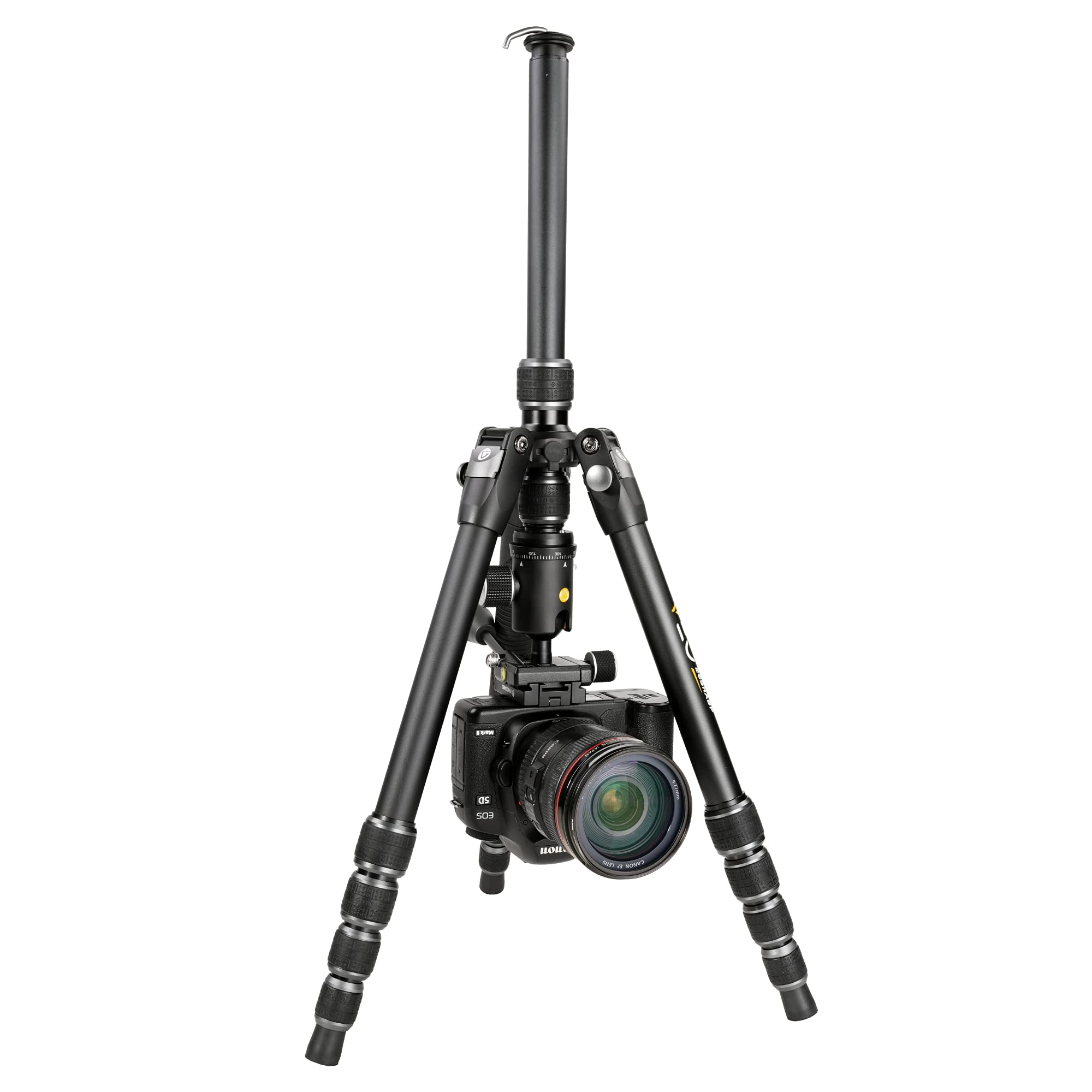 Vanguard VEO3T235ABP Aluminum Travel Tripod with Ball Head - Lightweight Compact Tripod for DSLR & Smartphone Photography | Perfect for Travel, Hiking, Vlogging & Outdoor Adventures