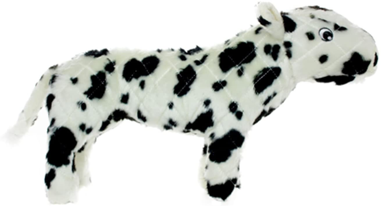Durable Mighty Farm Cow Dog Toy - Chew-Resistant Plush for Aggressive Chewers, Interactive Play & Training - Perfect for Indoor & Outdoor Fun