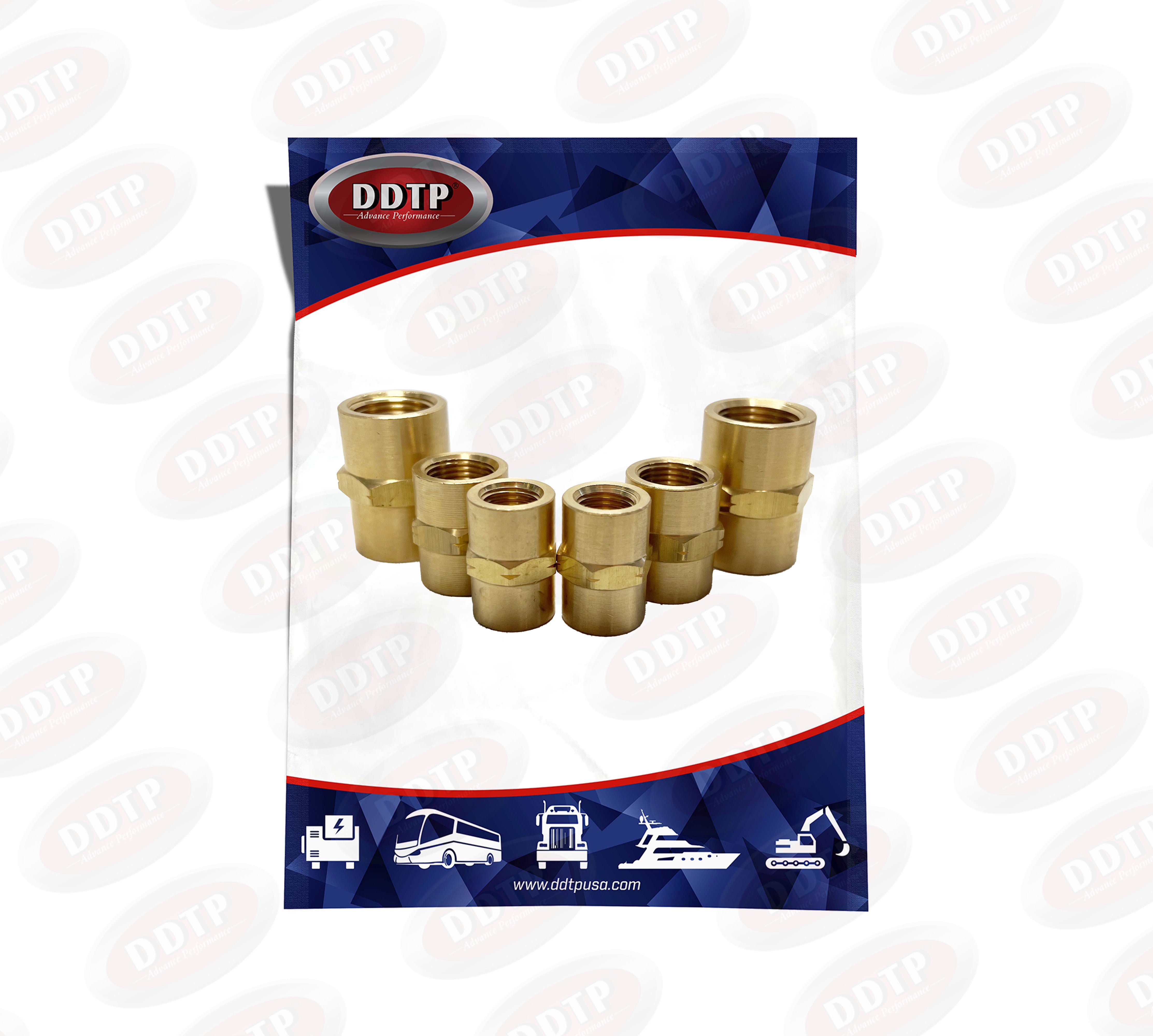 Hex Female Coupling Kit - 3 Sizes (5-1/4