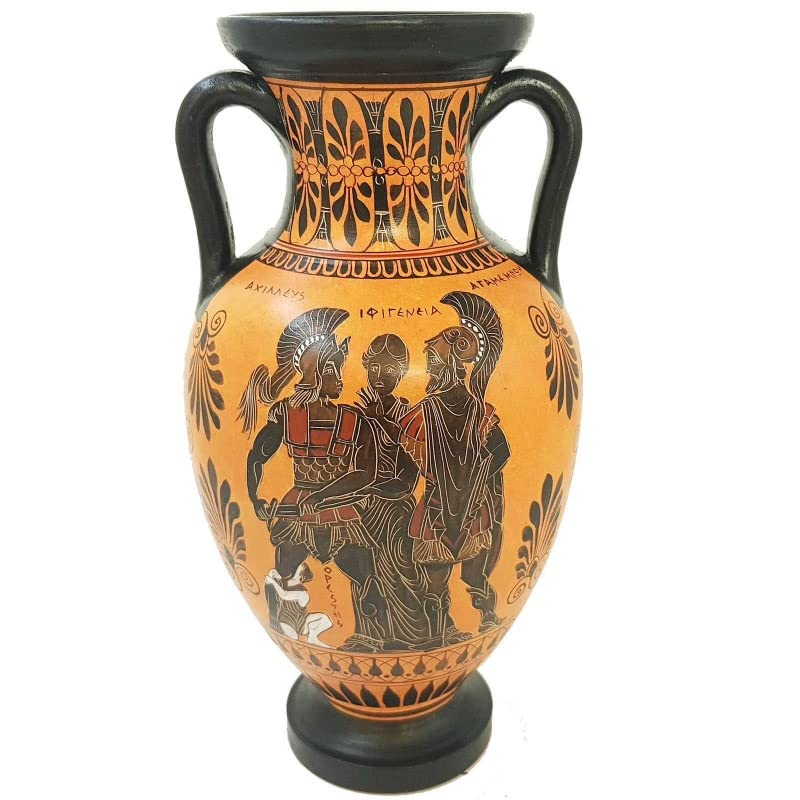 Ancient Greek Black Figure Pottery Vase - 12.2
