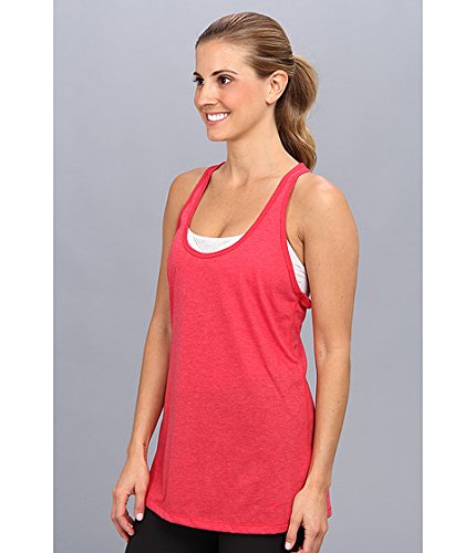 Nike Women's Flow Tank Top - Legion Red Heather/Legion Red - XL Size - Perfect for Running, Yoga & Gym Workouts