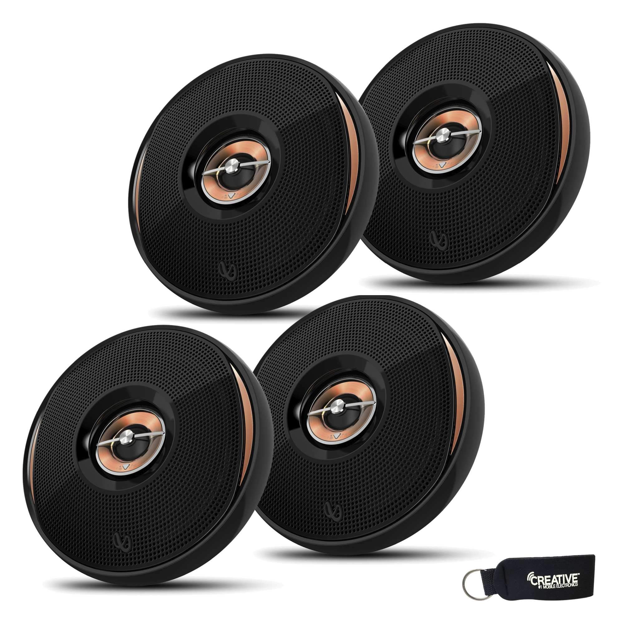 KAPPA-62IX 6.5 Inch 2-Way Coaxial Car Speakers - 2 Pairs High Performance Audio for Cars, Trucks & SUVs - Crystal Clear Sound for Road Trips & Daily Commuting