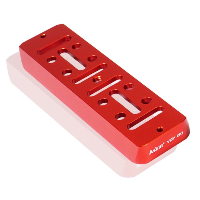 Askar Universal Vixen Style 150mm Dovetail Plate - Red | Telescope Mounting Accessory for Astronomy & Astrophotography | Compatible with Telescopes, Cameras & Binoculars