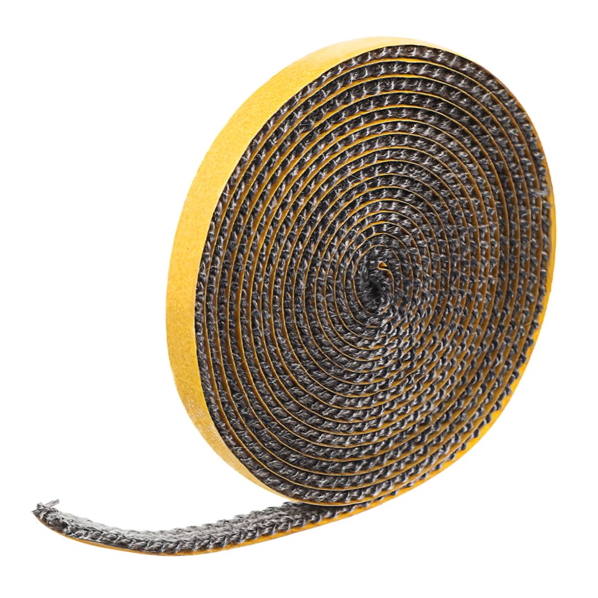 POPETPOP 4 Rolls Self-Adhesive Fiberglass Stove Gasket Tape - High Heat Resistant Door Seal for Wood Stove, Fireplace & Glass Window Repair - Perfect for Fire Rope Replacement & DIY Stove Maintenance