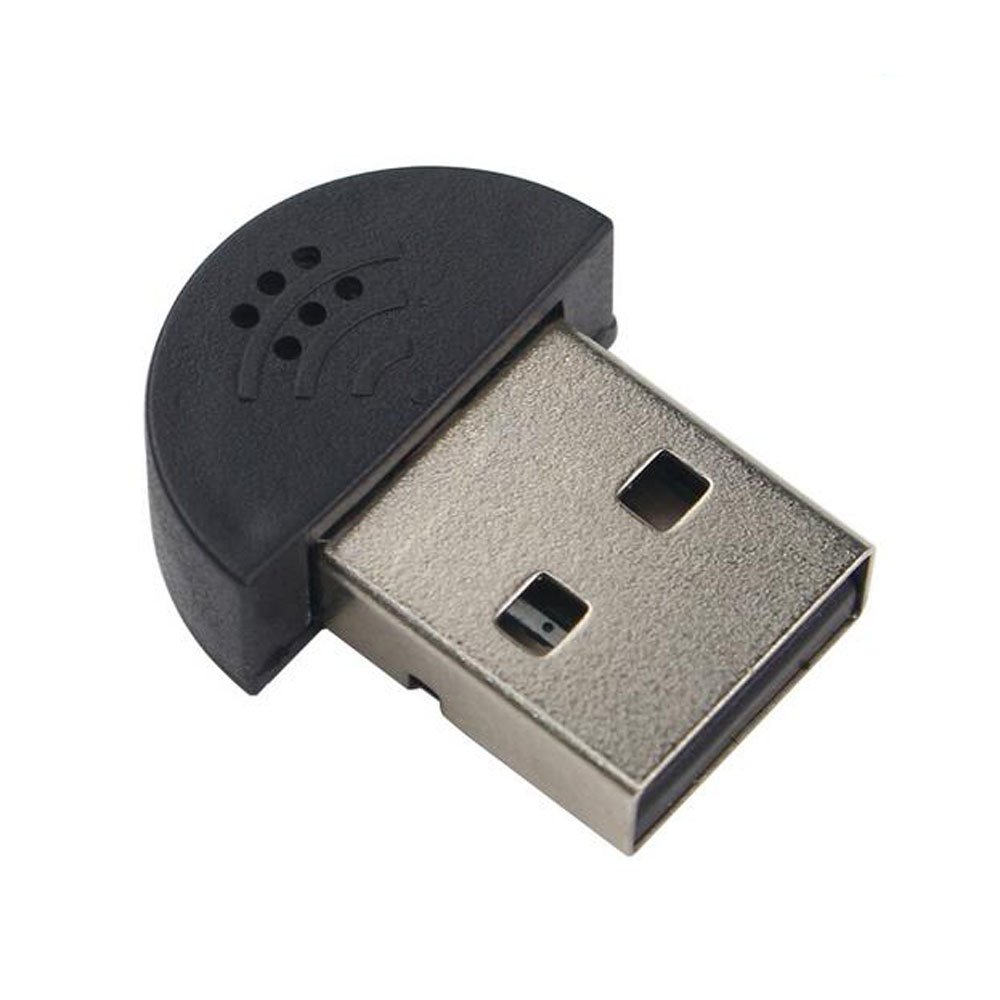 Driver-Free Mini USB Microphone for Computer, Laptop & Desktop - Black | Ideal for Online Meetings, Podcasting & Gaming