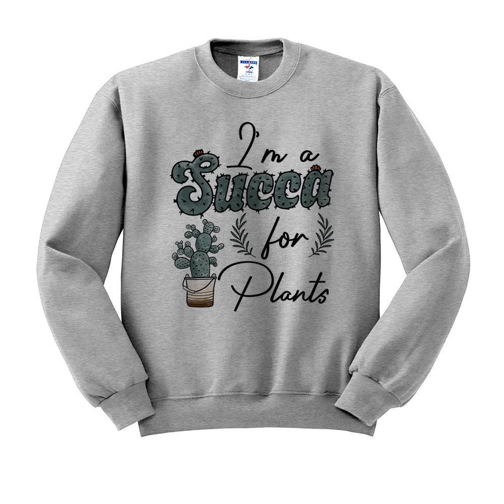 TeesAndTankYou Unisex Plant Lover Sweatshirt - Funny Gardening Gift for Women & Men - Perfect for Plant Enthusiasts, Garden Parties & Cozy Days