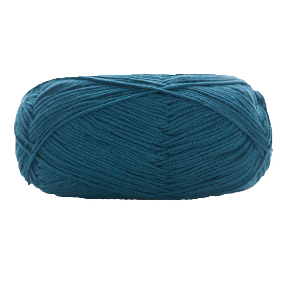 Premium Indigo Knitting Yarn - Soft Cotton Wool Blend for Crochet & DIY Crafts (1kg/2.2lb) - Perfect for Sweaters, Scarves, Hats & Home Decor Projects