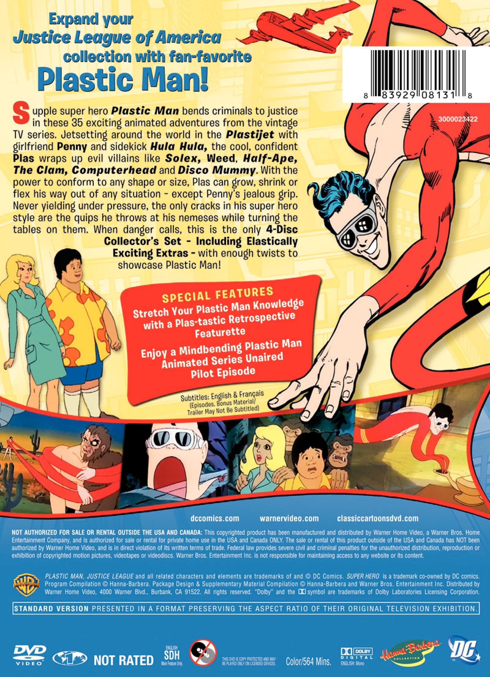 Plastic Man: CSR - Action-Packed Superhero DVD | Perfect for Movie Nights & Superhero Fans
