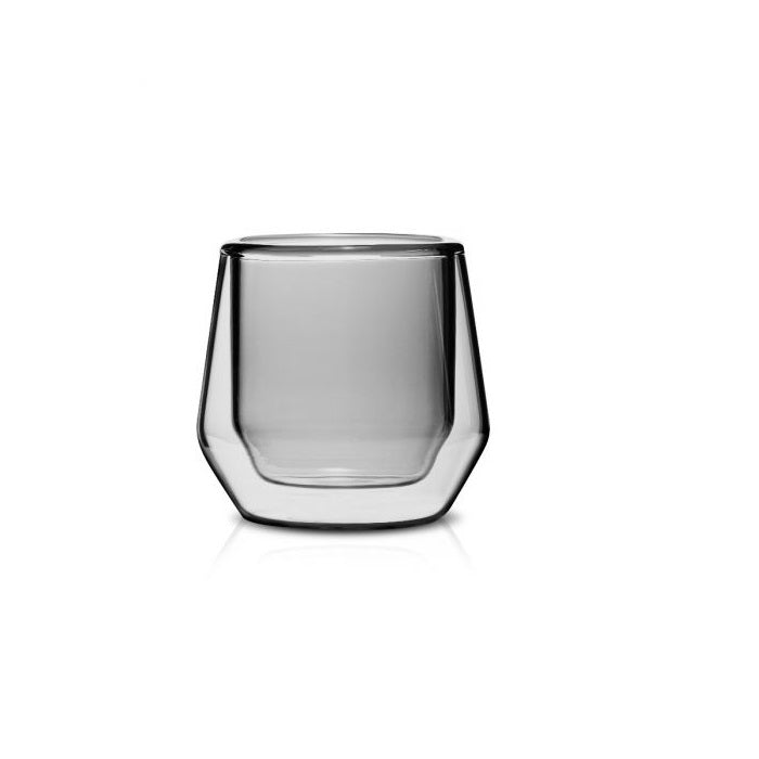 Premium 2.5oz (75ml) Double Wall Glass Espresso Cups Set of 2 - Shatterproof Heat Resistant for Coffee, Tea, and Dessert - Perfect for Home, Cafe, and Restaurant Use