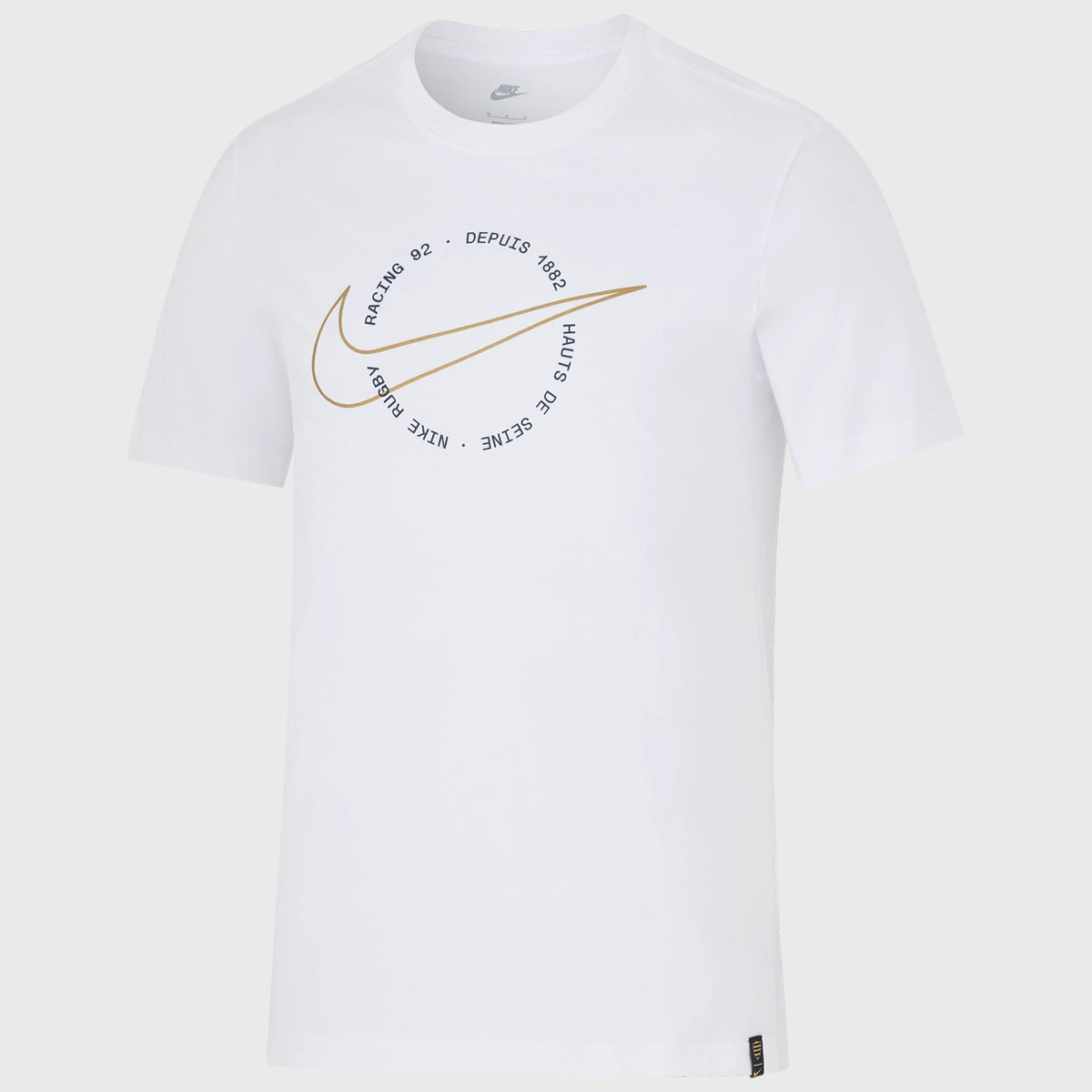 Nike Racing 92 Graphic T-Shirt for Men - White Cotton Short Sleeve Tee - Casual Streetwear & Sports Fan Apparel