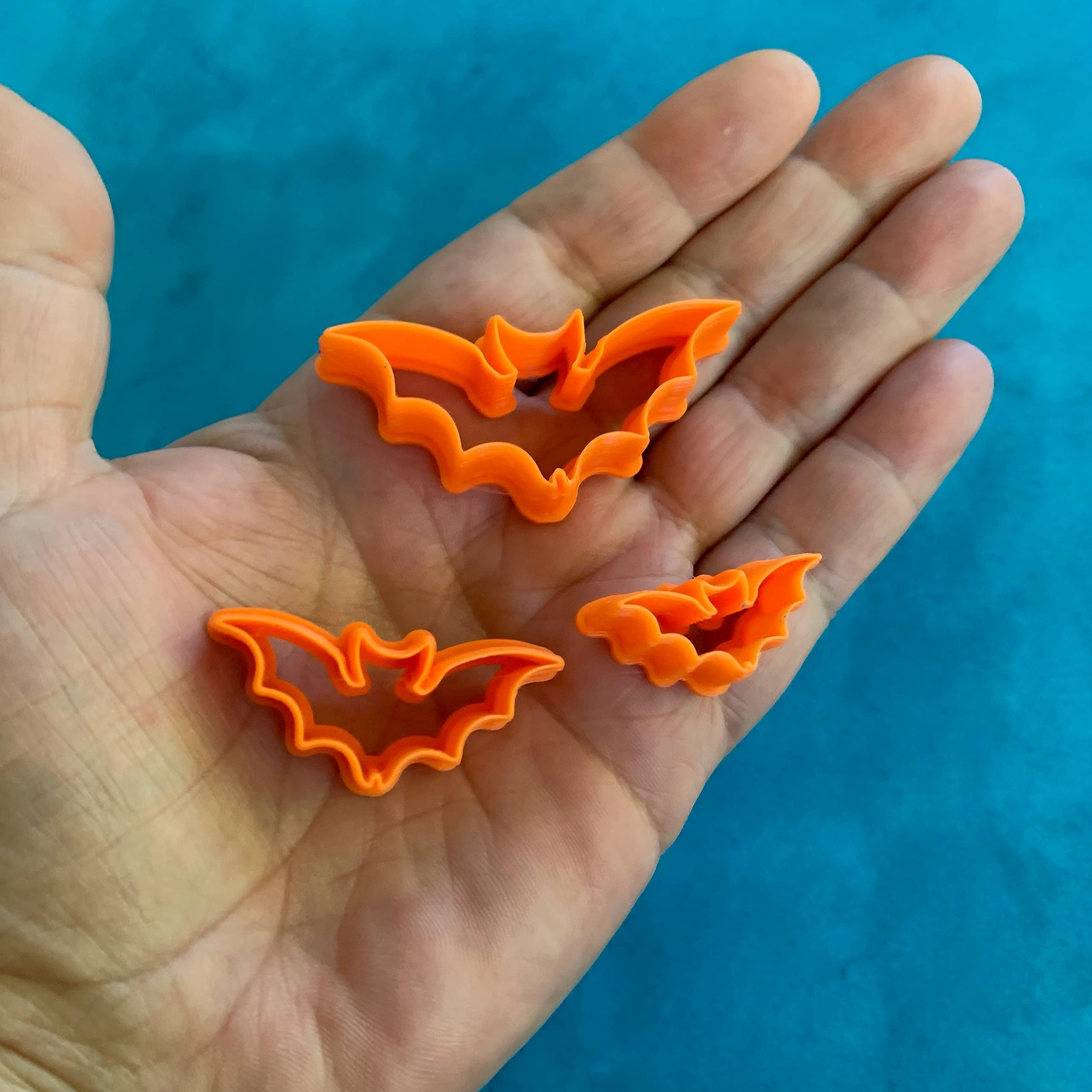 Polymer Clay Cutter Set - Flying Bats Design for DIY Jewelry, Halloween Earrings & Polymer Art | Perfect for Handmade Crafts, Cosplay Accessories & Gift Making