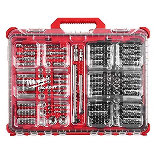 Milwaukee 106-Piece Ratchet & Socket Set (48-22-9486) - Professional Grade Tool Kit for Automotive Repair, DIY Projects & Home Maintenance