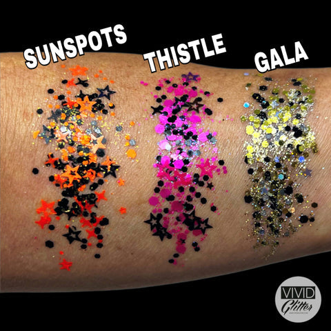 NOCTURNAL GLEAM Glitter Cream Palette - Long-Lasting Shimmer & Sparkle for Eyes, Face & Body - Perfect for Parties, Festivals & Night Out Makeup