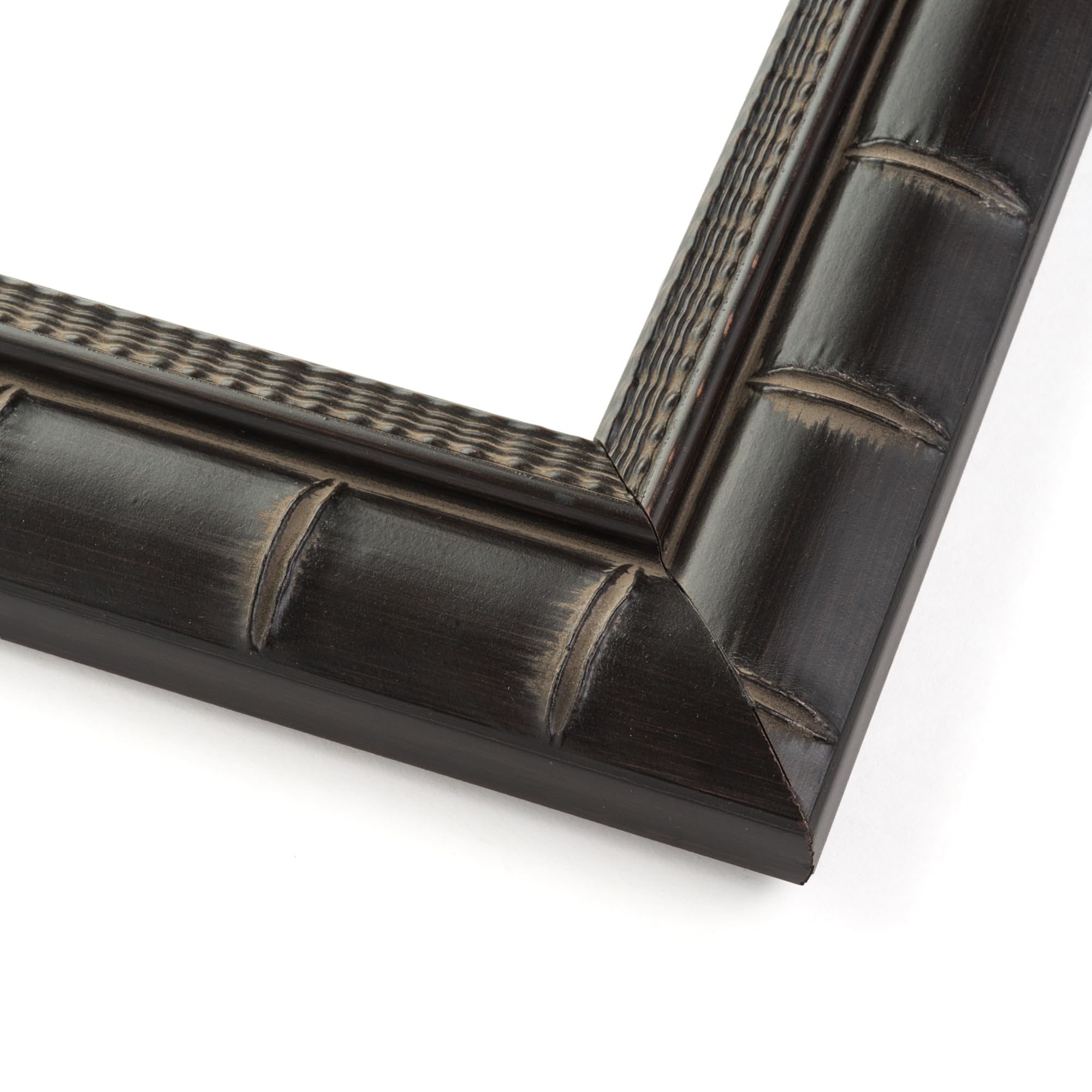 Premium 23x29 Inch Black Bamboo Solid Wood Picture Frame - 1.5