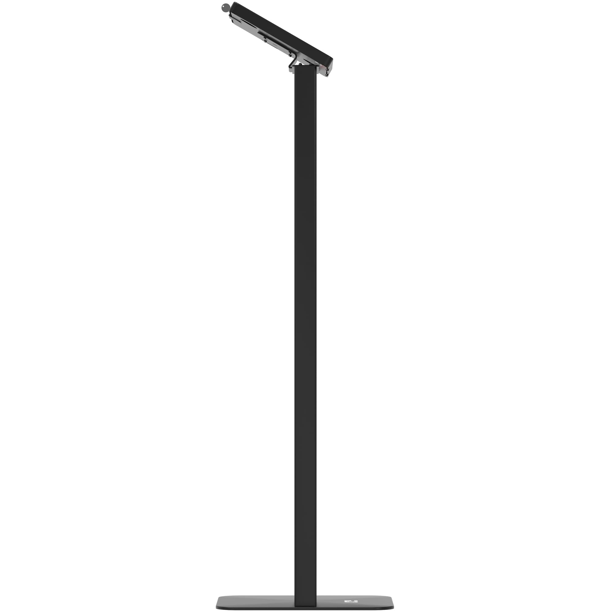 Premium Adjustable Kiosk Floor Stand for iPad 11 (A16), Pro 11-inch M4, Air 11-inch M3, iPad 10th Gen & Galaxy Tab - Customizable CTA Stand with Graphic Card Slot - Perfect for Retail Stores, Exhibitions & Digital Signage - Black
