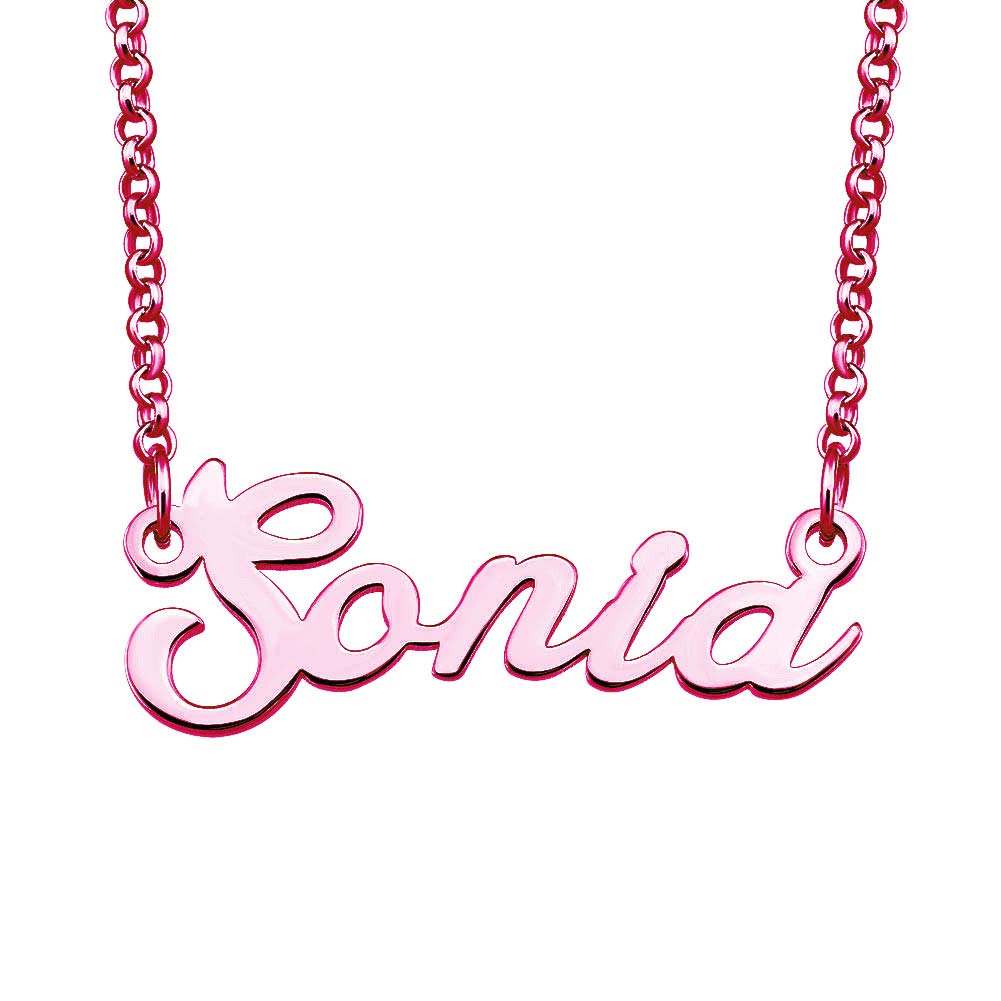 Custom Rose Gold Plated Sonia Name Necklace - Personalized Jewelry Gift for Women & Couples | Birthday, Anniversary, Valentine's Day Present