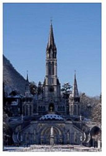 Plastic Lourdes Holy Water Bottle with Prayer Card - Religious Gift for Catholic Devotion, Pilgrimage Souvenir & Spiritual Blessings