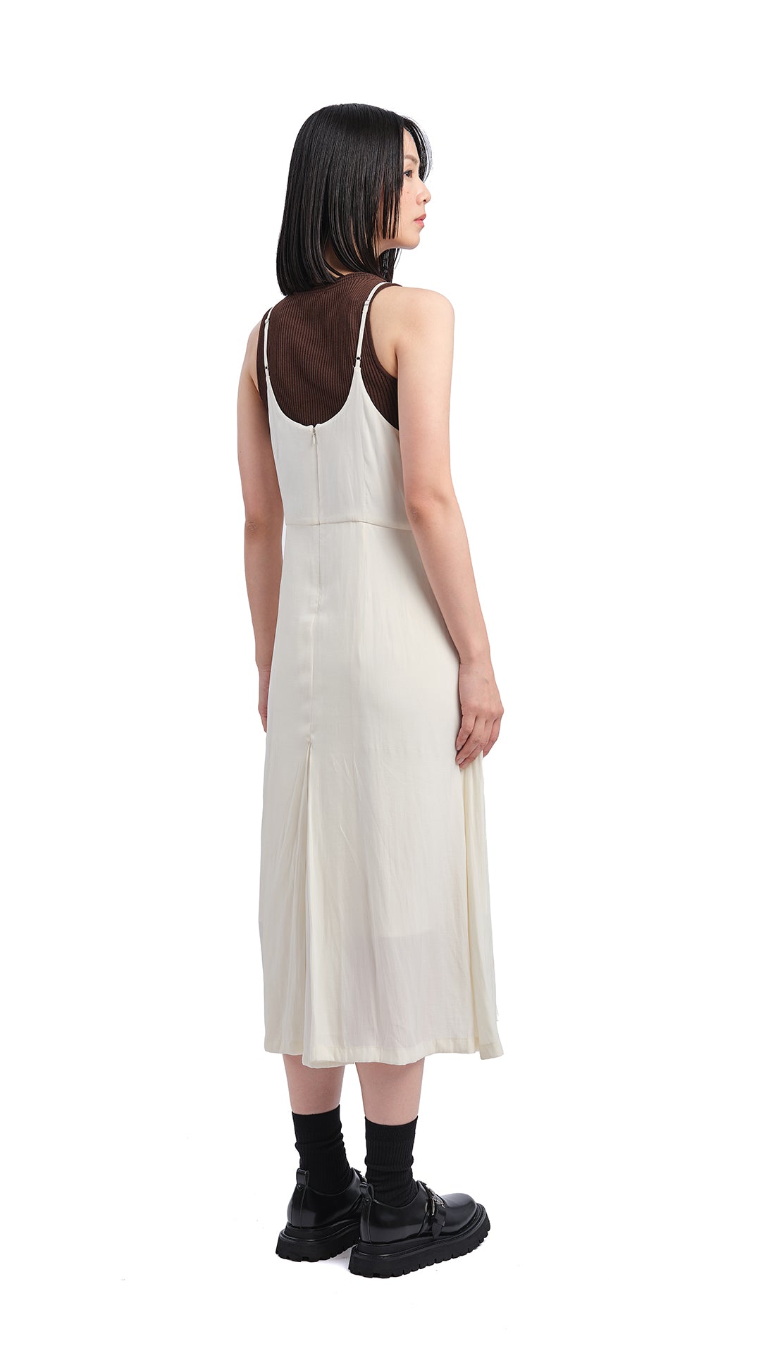 Elegant Silky Maxi Dress for Women - Flowy Long Summer Dress with V-Neck & Slit - Perfect for Beach, Party & Evening Events