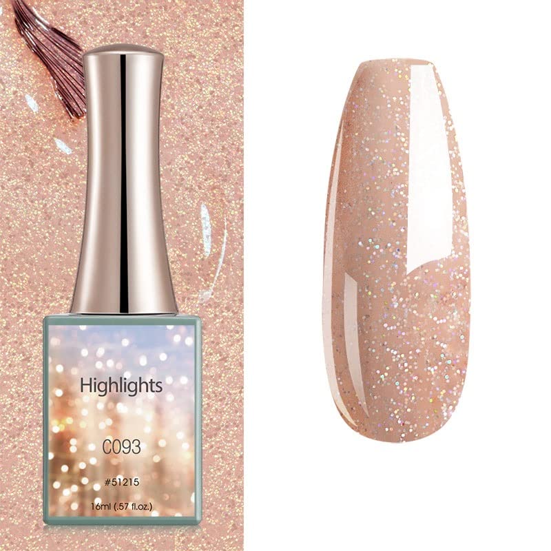 BELLE GAGA™ CANNI Soak Off LED Gel Nail Polish - 16ml Salon Quality DIY Manicure Set for Home & Professional Use - Long Lasting Nail Art Starter Kit (Color C093) - Perfect for Parties, Weddings & Everyday Wear