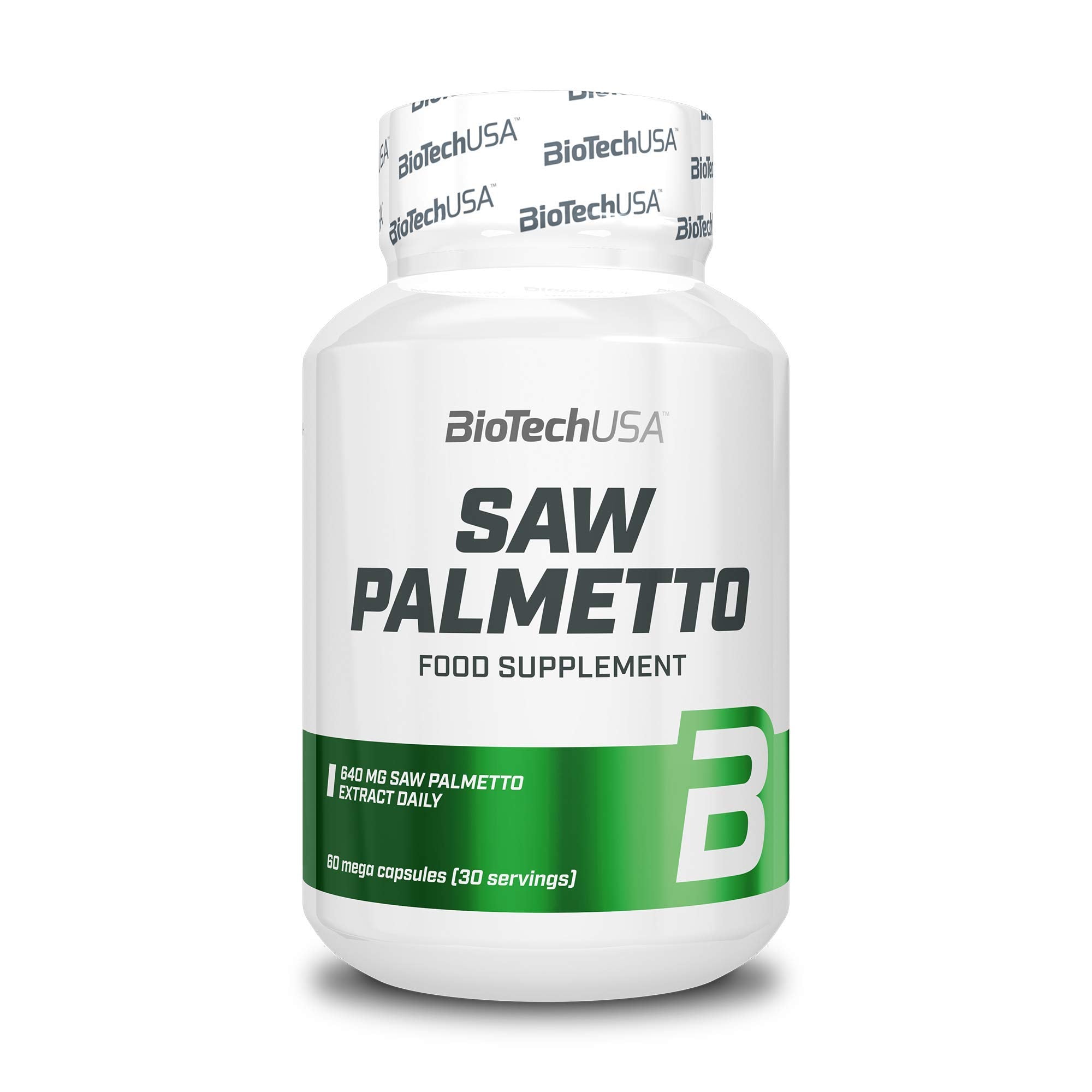 BioTechUSA Saw Palmetto Supplement - 60 Capsules for Prostate & Urinary Health - Supports Hair Growth & Hormonal Balance - Men's Wellness Essential