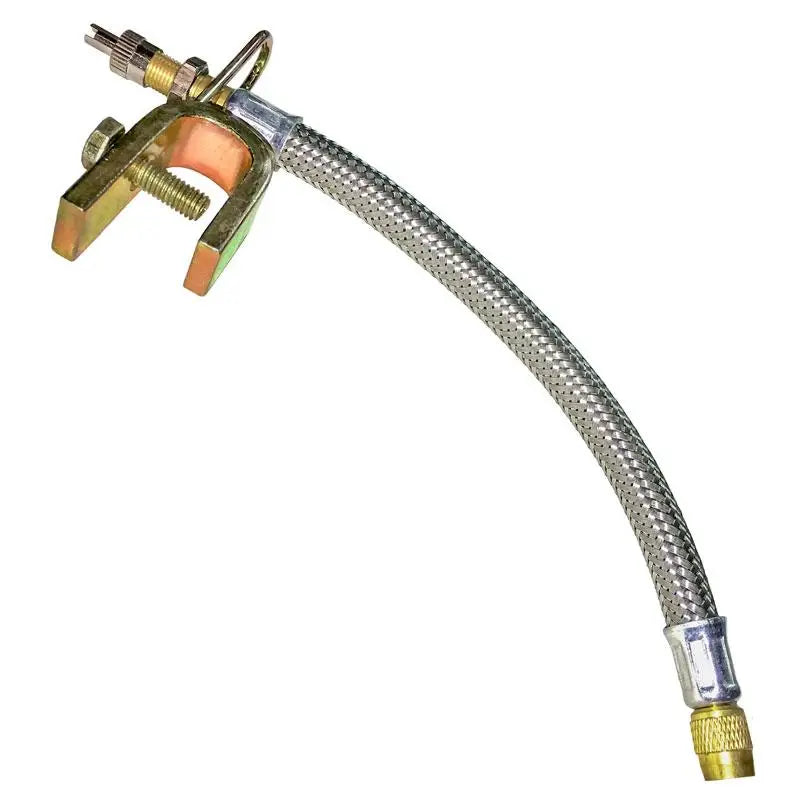 Flexible Truck Valve Extension - Braided Steel Hose for Easy Tire Inflation (1-Pack) - Ideal for Trucks, RVs, and Trailers