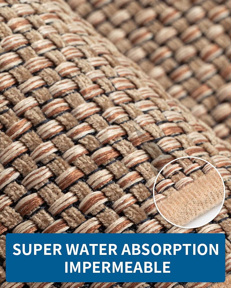 Non-Slip Washable Kitchen Rugs and Mats - Absorbent Runner Rug for Sink Area, Floor Protection - Beige 20