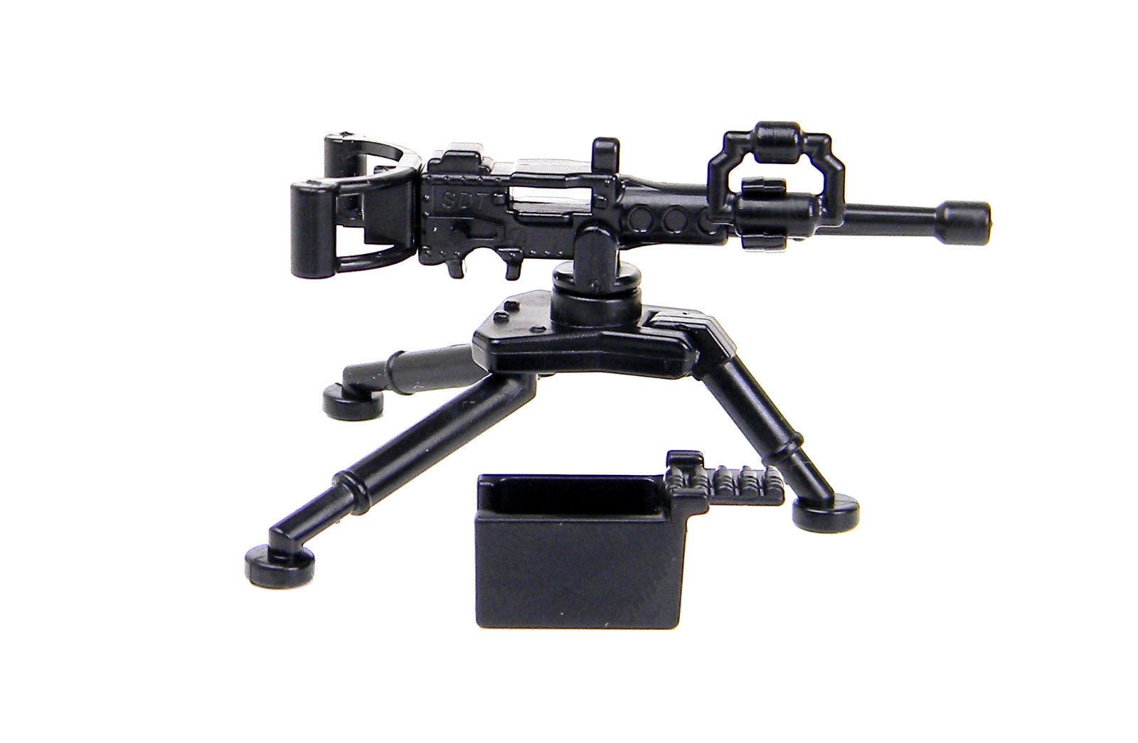 M2 Machine Gun with SM3 Tripod .50 Caliber for LEGO Brick Minifigures - Military Building Set for Action Scenes and War Game Displays
