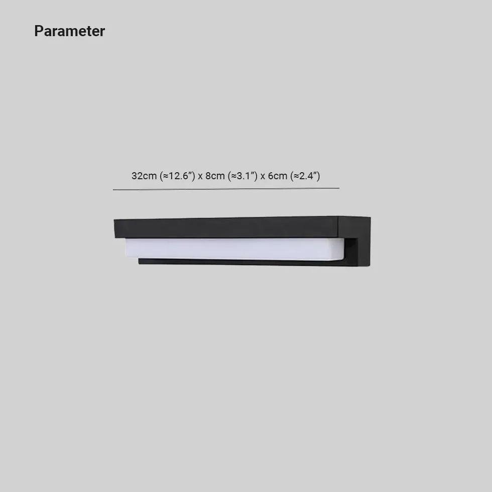 Solar Powered LED Outdoor Wall Lights - Waterproof Rectangle Design for Patio, Garden, and Pathway Lighting