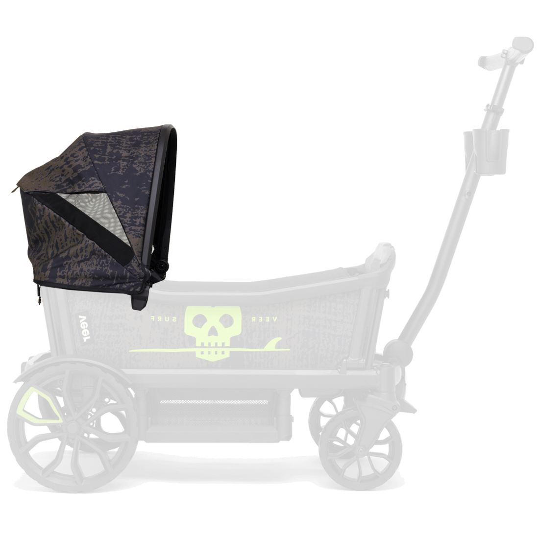Veer Cruiser Custom Retractable Canopy - UV Protection Sun Shade for Strollers, Bikes & Outdoor Activities - Perfect for Beach, Park and Family Outings