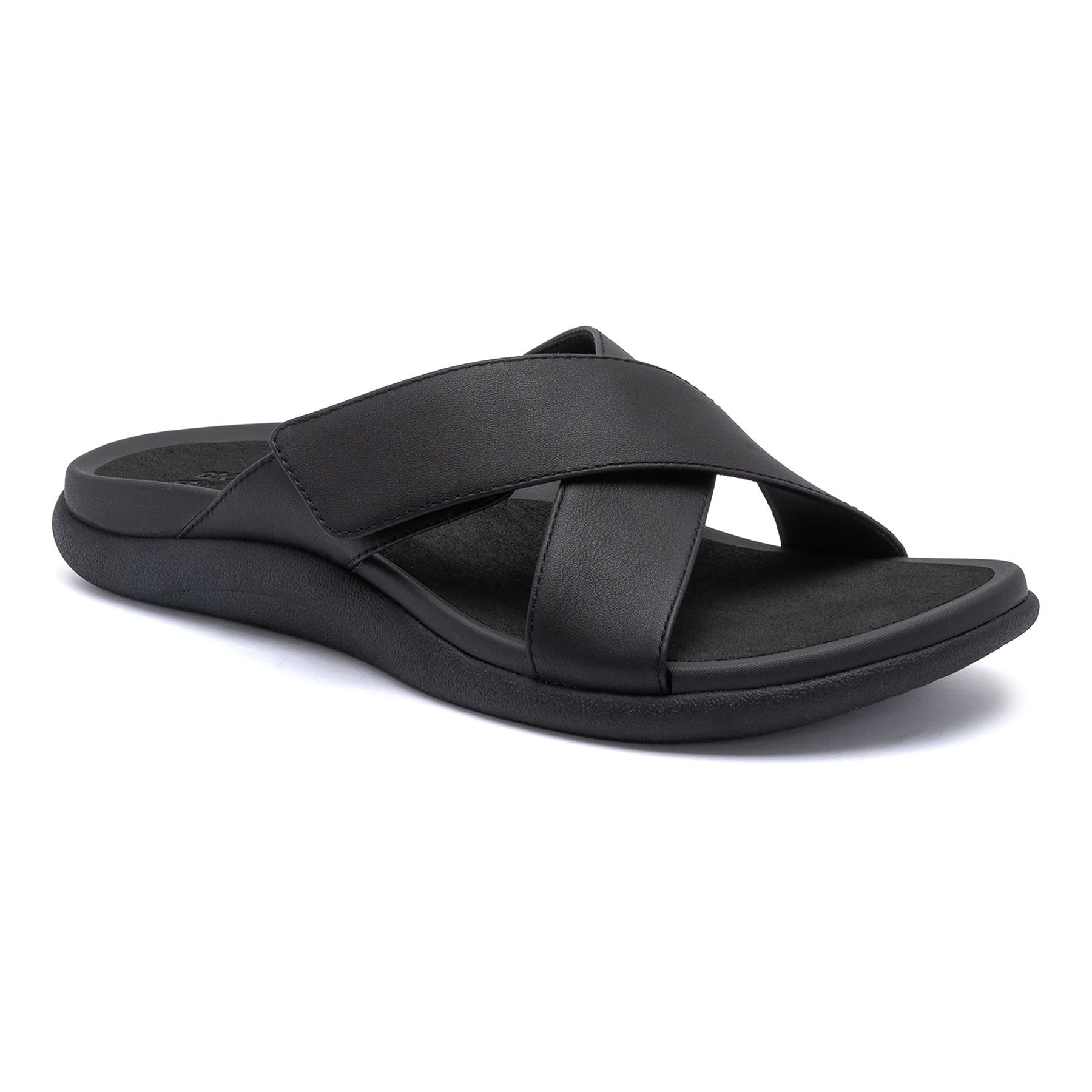 Abeo Laguna Slide Sandals for Women - Comfortable Black Slide Sandals for Casual Wear, Beach, Pool & Home Use