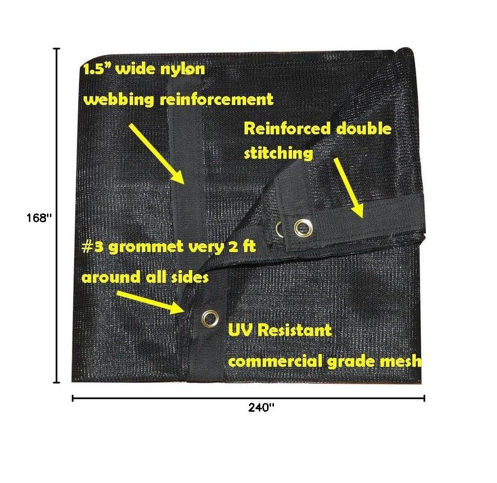 XTarps MP Heavy-Duty Debris Safety Net - Durable Construction Debris Netting for Roofing, Renovation & Construction Sites | Fall Protection & Debris Containment