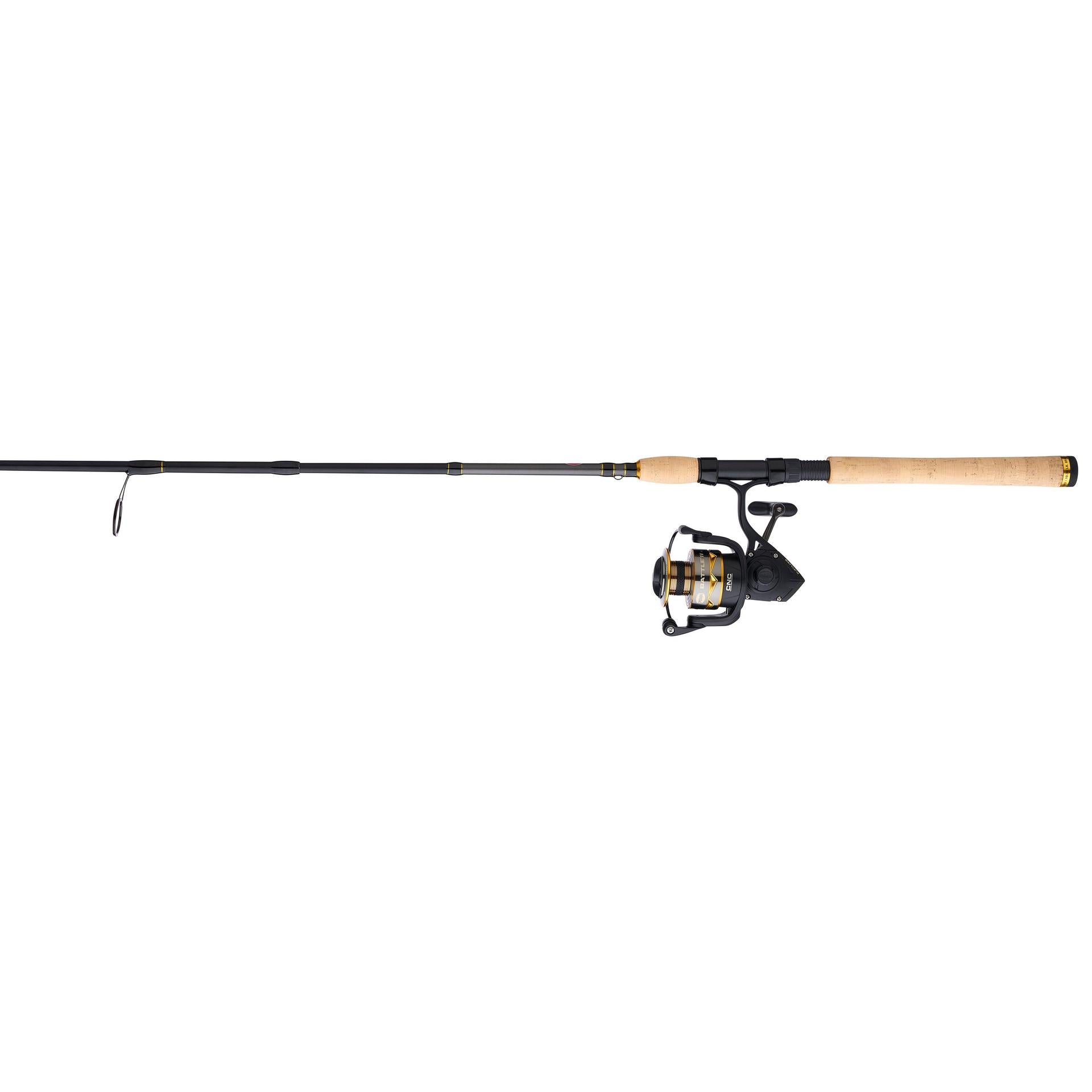 Battle IV Travel Spinning Rod and Reel Combo - Lightweight Fishing Gear for Travel, Backpacking, and Saltwater Fishing | Portable Spinning Rod for Bass, Trout, and Freshwater Fishing