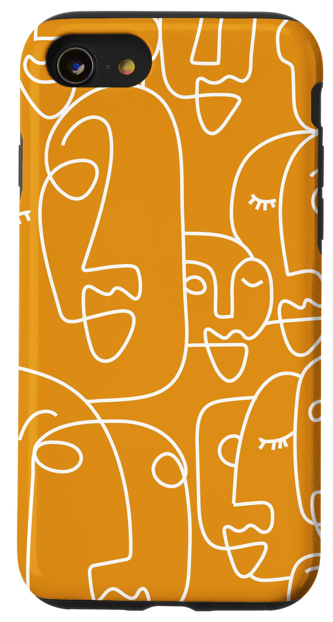 iPhone SE (2020) / 7 / 8 Face Line Art Phone Case - Minimalist Abstract Design for Women - Perfect for Everyday Use, Travel & Office