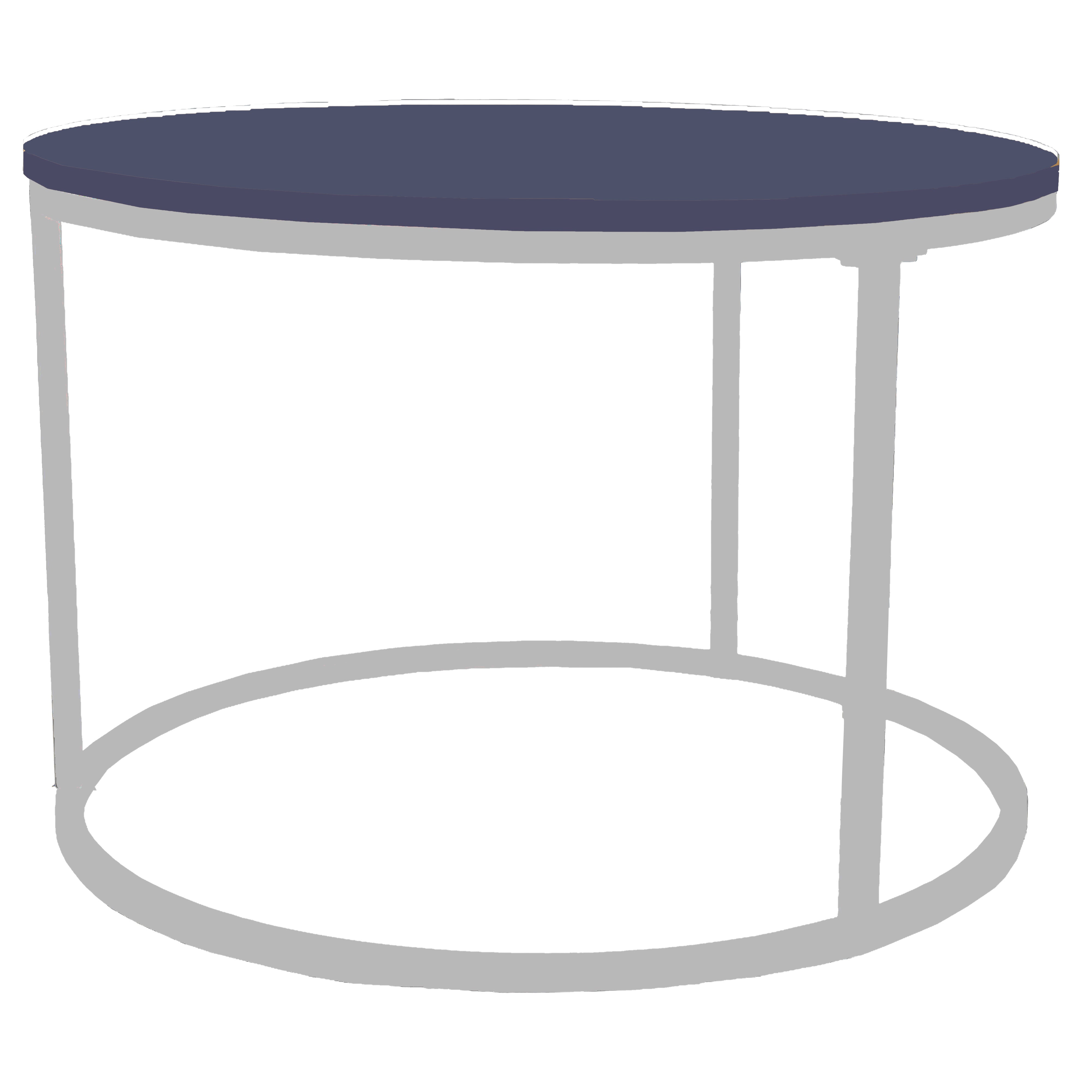 Urban Style Nested Coffee Table Set - Blue & White Modern Nesting Tables for Living Room, Small Space Furniture, Home Decor