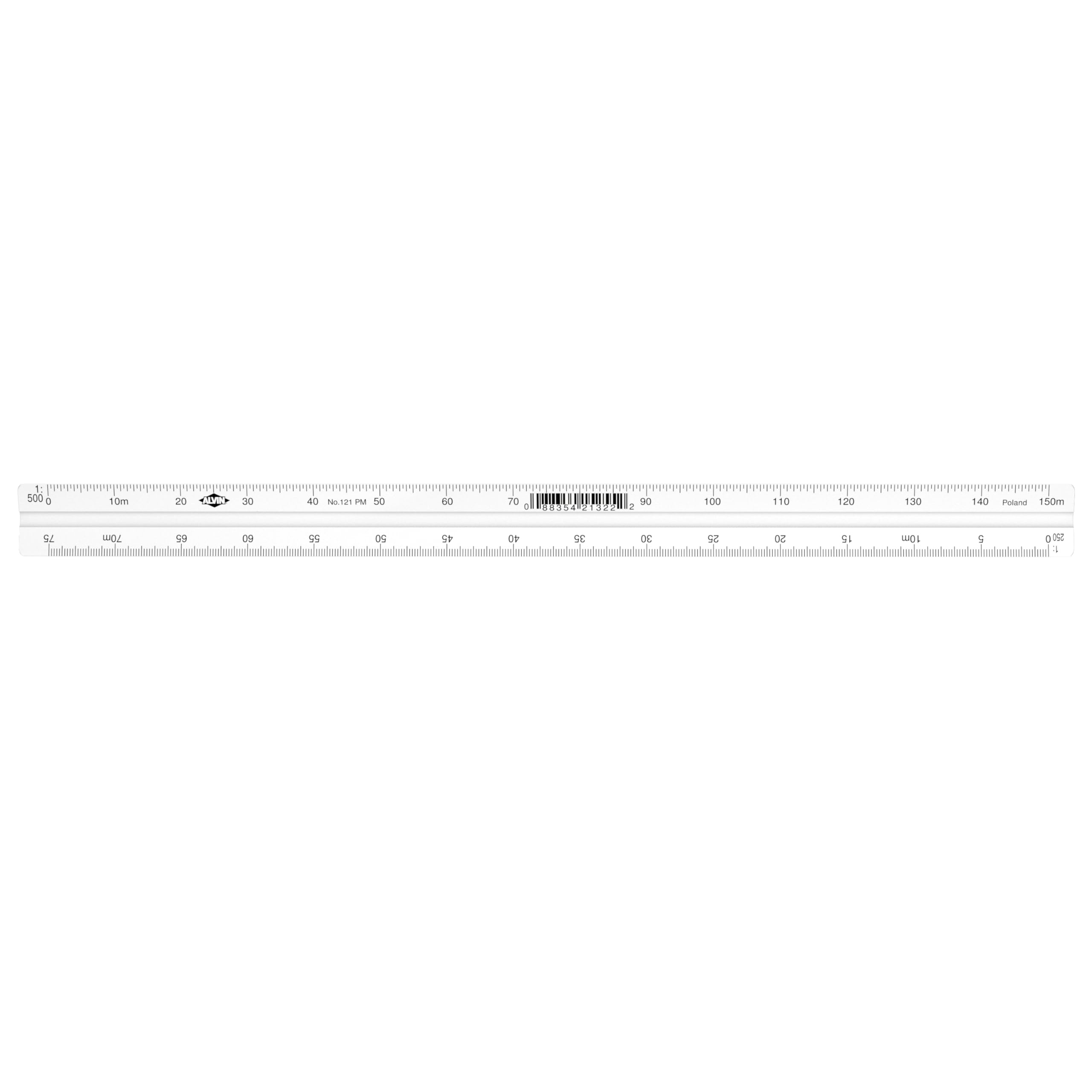 Alvin Metric Triangular Scale Ruler - 30cm White Drafting Tool for Architecture, Engineering & Technical Drawing - Perfect for Students, Designers & Professionals - Use for Blueprints, CAD Drafting & Sketching