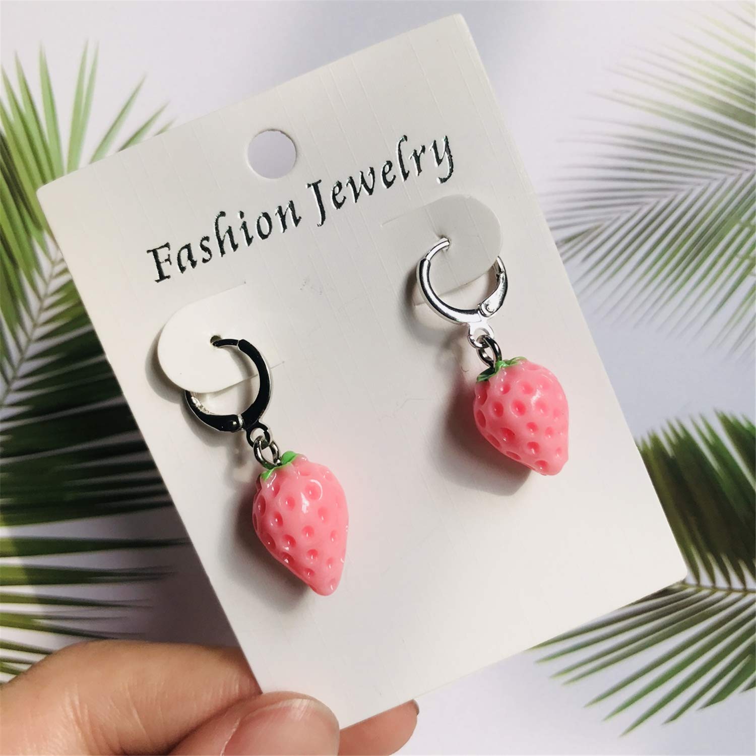 12 Pairs Creative Cute Fruit-Shaped Dangle Drop Earrings Set - Handmade Lemon Strawberry Hoop Earrings for Women & Girls - Perfect Jewelry Gifts for Parties, Weddings & Everyday Wear