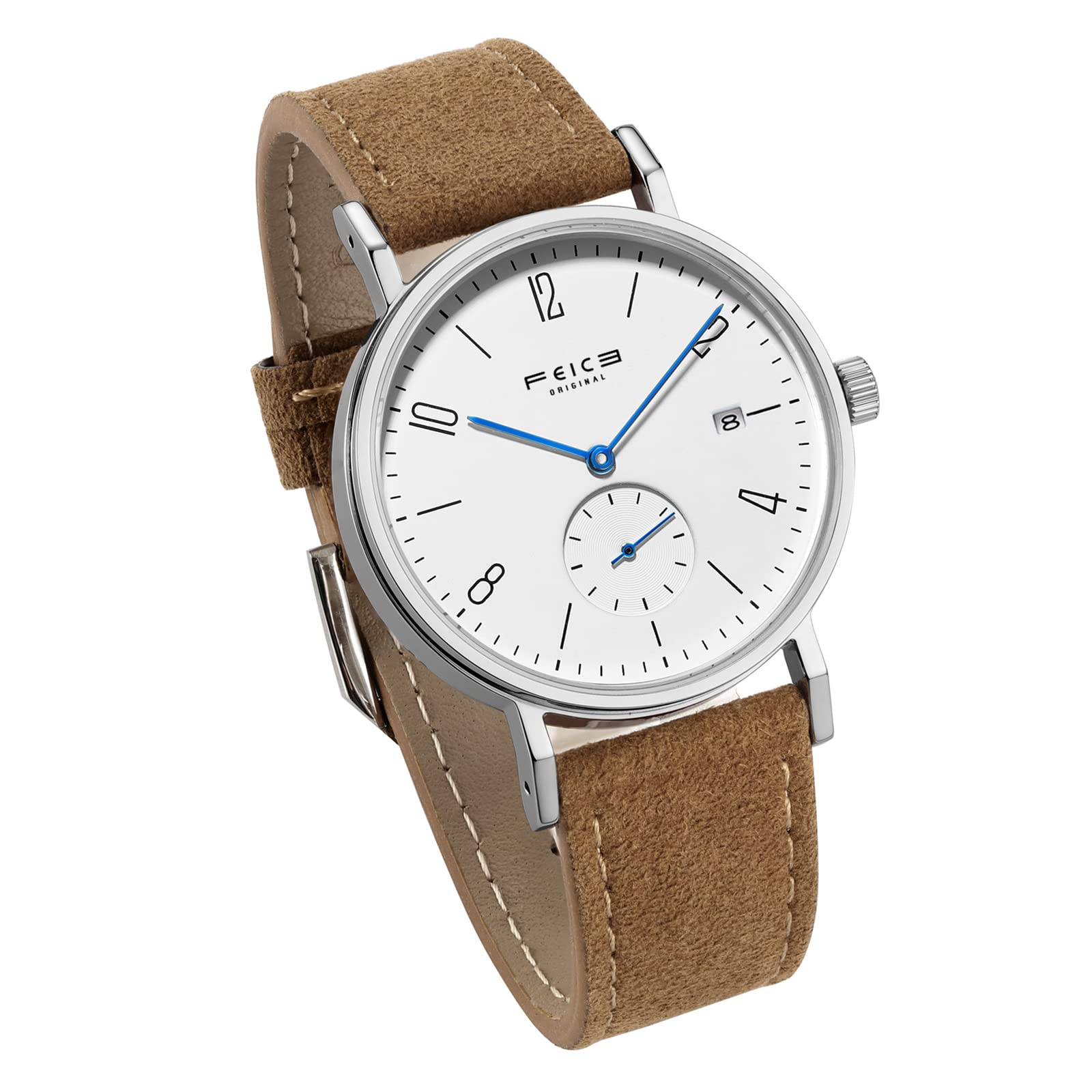 FEICE Men's Automatic Watch - Bauhaus Design, Waterproof, Sapphire Crystal, Analog Mechanical Watch for Men & Women | Unisex FM201 | Perfect for Business, Casual & Formal Occasions