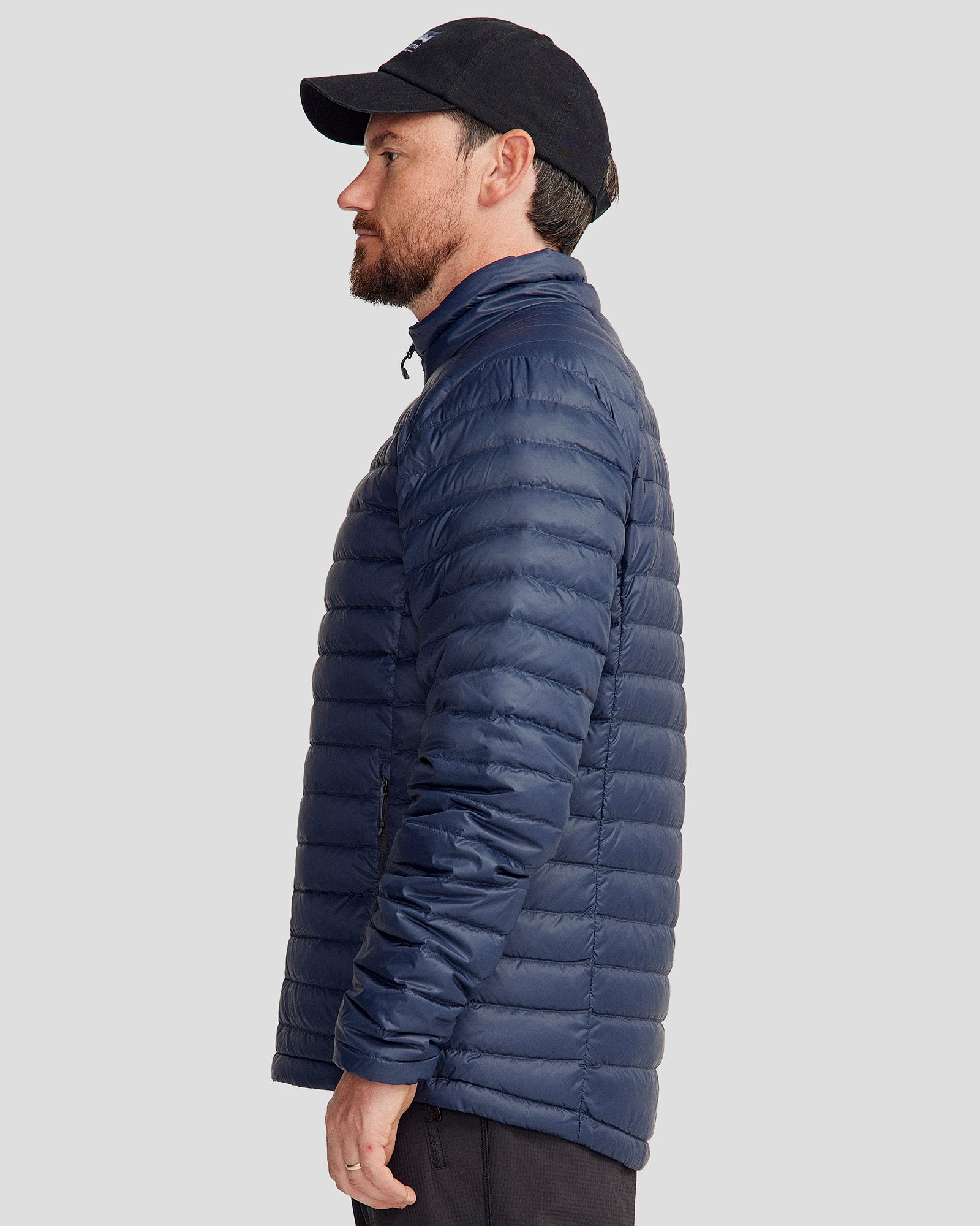 Men's Heli Down Jacket v4 - Lightweight Warm Winter Coat, Waterproof & Windproof, Pure Navy Blue - Perfect for Skiing, Hiking & Outdoor Adventures