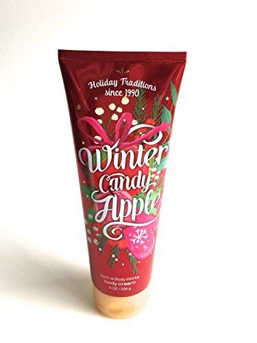 Bath & Body Works Ultra Shea Body Cream - Winter Candy Apple Scent, 8 oz | Deep Moisturizing Shea Butter Lotion for Dry Skin | Perfect for Winter Hydration & Gift Giving